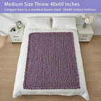 Bigacogo Chunky Knit Throw Blanket - Image 5
