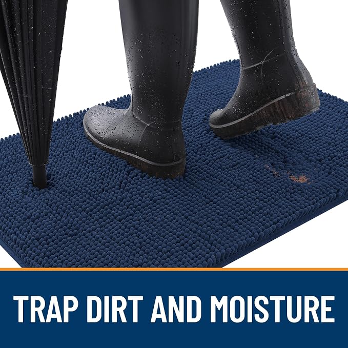 OLANLY Dog Door Mat for Muddy Paws 35x24, Absorbs Moisture and Dirt, Absorbent - Image 2