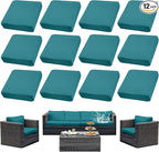 Outdoor Cushion Covers Set, Replacement by SUKAIKEQA