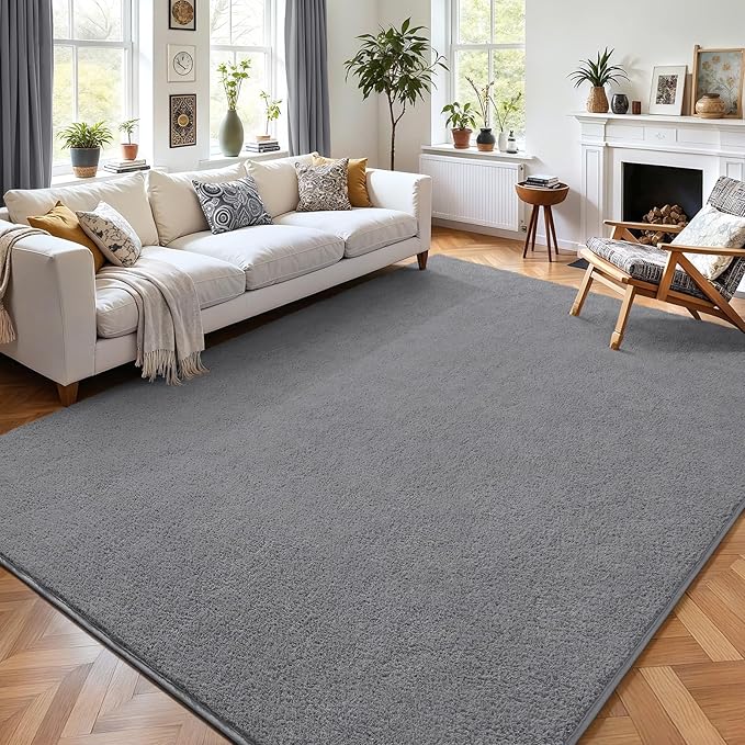 AROGAN Modern Shag Area Rug for Living Room, 6x9 Feet Washable Rugs for Bedroom by AROGANAREARUG