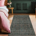 Vintage Floral Dark Green 3x5 Area Rugs - Image 5