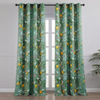 Extra Long 108 Inches Curtains for Large Window Funky Sage Green Tall Light - Image 2