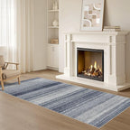 Nakagishi Area Rug Living Room Rugs: 3X8 Machine Washable Boho Large Neutral - Image 8
