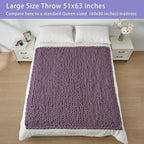 Bigacogo Chunky Knit Throw Blanket - Image 5