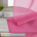 Sheer Curtains 84 Inches Long 2 Panels, Elegant Airy Transparent Light - Image 2