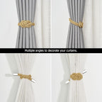 NICEEC 4 Pack Mini Magnetic Curtain Tiebacks Nordic Simple Style Drape Tie - Image 5