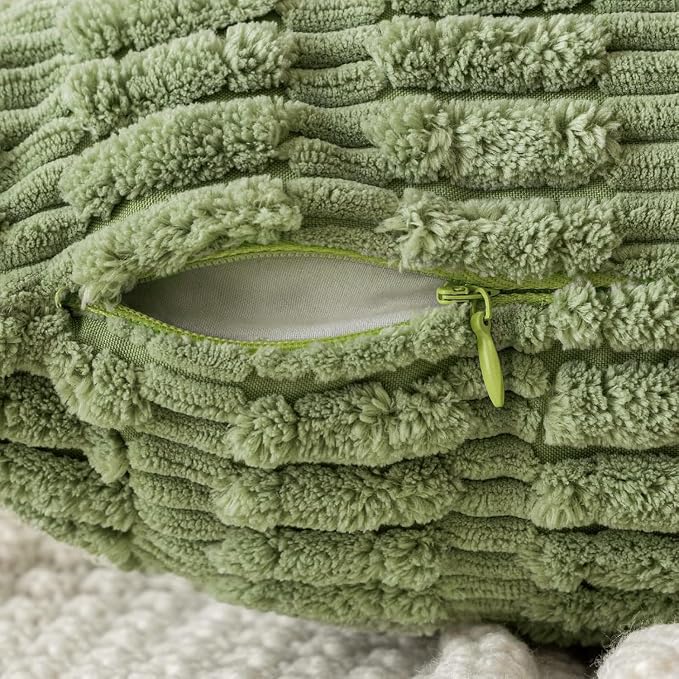 MIULEE Pack of 1 Spring Sage Green Long Body Lumbar Decorative Throw Pillow - Image 5