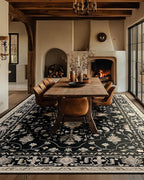 Area Rugs 6'x9' Washable Non-Slip, Floral Vintage Distress Print Pattern - Image 4