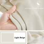 Deconovo Blackout Curtains, Thermal Insulated, W70 x L108 2 Panels, Back Tab - Image 7