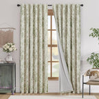 jinchan Blackout Floral Curtains by JINCHAN