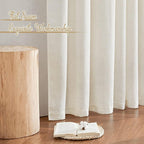NICETOWN Natural Linen Curtains 54 inches Long - Image 8