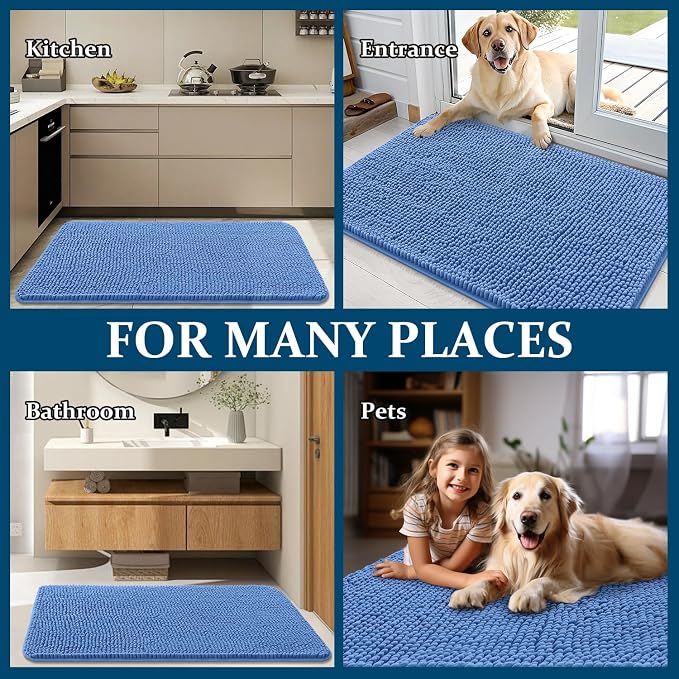 OLANLY Dog Door Mat for Muddy Paws 32x20, Absorbs Moisture and Dirt, Absorbent - Image 8