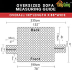 Easy-Going Reversible Oversized Couch Cover - Image 6