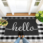 EARTHALL Funny Hello Mats Outside/Inside 59"x35", Front Door Mat Outdoor - Image 6