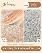 Madane Washable 6x9 Area Rugs for Living Room, Vintage Rug - Image 4