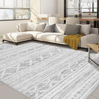 Nakagishi 10x12 Area Rug Living Room: Washable Boho Large Neutral Soft by NakagishiAreaRug