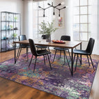 Washable Area Rugs 5'x8' Non-Slip Modern Abstract Soft - Image 2