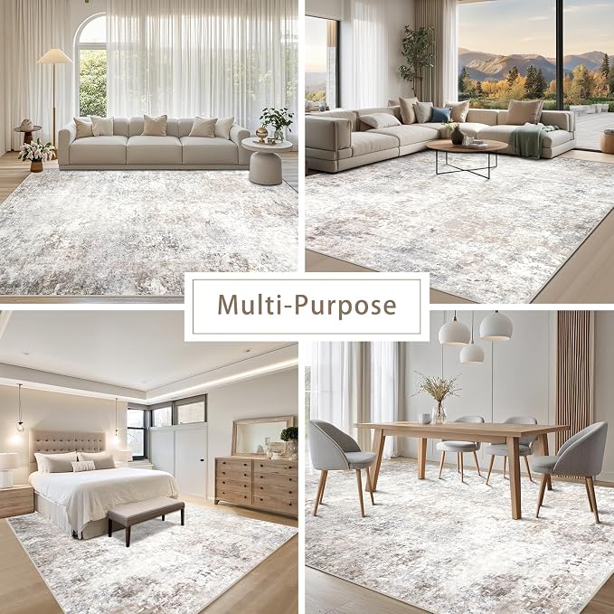 Washable Rugs 6x9 Area Rugs for Living Room, Modern Abstract Rugs for Bedroom - Image 5