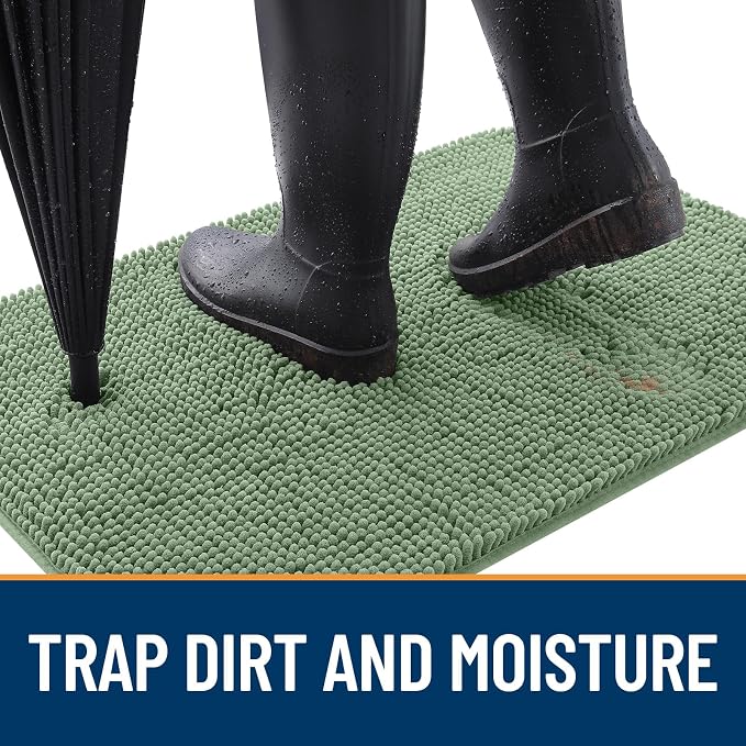 OLANLY Dog Door Mat for Muddy Paws 48x30, Absorbs Moisture and Dirt, Absorbent - Image 2