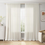Nanspring Extra Wide Linen Curtains by Nanspring
