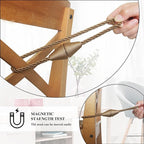 6 Pack Magnetic Curtain Tiebacks Rope Modern Handmade Curtain Tie Backs - Image 4