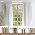 Lootkell Modern White Curtain Rods - Image 4