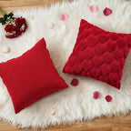decorUhome Valentine’s Day Soft Plush Throw Pillow Covers 18x18 Inch Set of 2 - Image 4