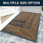 Colorxy Waterproof Doormat, Sturdy Natural Rubber Front Indoor Mat, Non Slip - Image 7