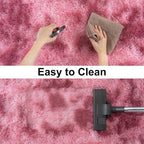 Soft Runner Rugs for Bedroom Hallways, 2x4 Tie-Dyed Blush Pink Fluffy Shag - Image 7