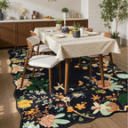 Rugflix 5x7 Floral Area Rug for Living Room, Machine Washable Rugs - Image 3