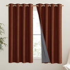 NICETOWN 100% Absolutely Blackout Linen Curtains - Image 2