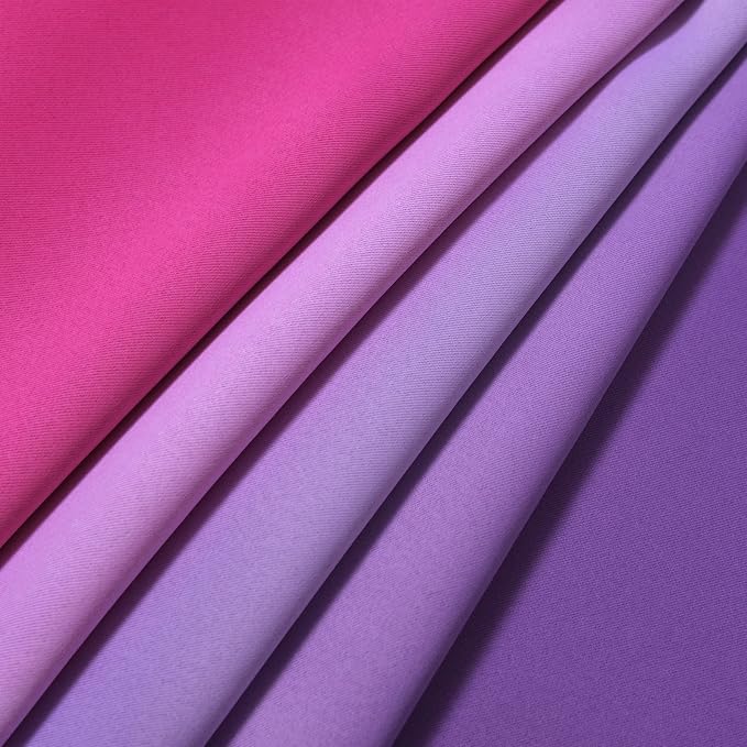 Yakamok Pink and Purple Blackout Curtains, Ombre Full Room Darkening Window - Image 6