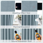 Guken Blue 100% Blackout Curtains 92 Inch Length 2 Panels Set - Image 5
