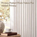 MIULEE Pinch Pleated Thick Linen Curtains 84 Inches Long 2 Panels - Image 7
