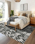 Latte&Fog 8x10 Area Rugs for Living Room, Large Modern Abstract Washable Rug - Image 2
