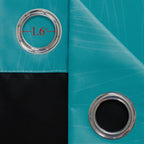 Estelar Textiler Ombre Teal and Purple Blackout Curtains 54 Inch Length 2 panels - Image 7