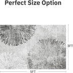 3 x 5 Rug Small Non Slip Area Rug Ultra Soft Machine Washable Low Pile Modern - Image 2