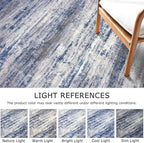 KOZYFLY Round Area Rugs 6Ft Modern Abstract Ombre Circle Rug - Image 4