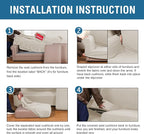 H.VERSAILTEX 3 Piece Stretch Sofa Covers - Image 8