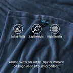 Bedsure GentleSoft Fleece Throw Blanket Mineral Blue - Image 3