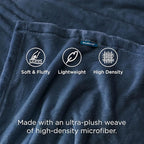 Bedsure GentleSoft Fleece Blanket Twin Size Mineral Blue - Image 3