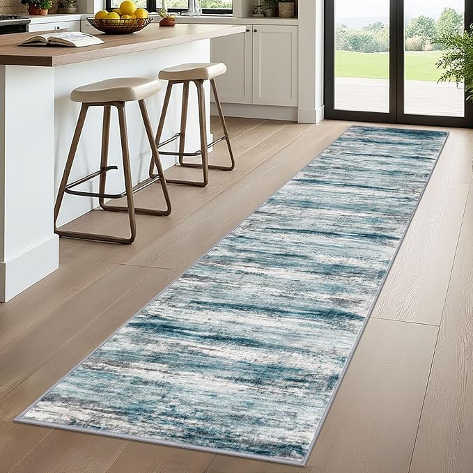 KOZYFLY Modern Abstract Kitchen Runner Rug, 2x10 Washable Rug Runner Non-Slip - Image 7
