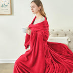 BEDELITE Fleece Blankets Queen Size Red Throw Blankets - Image 8