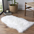 Faux Fur Rug Sofa Chairs Cover, 2X3 Shaggy Furry Rugs by Tangsoo