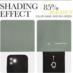 NICETOWN Greyish Green Blackout Curtains 108" Long - Image 5