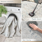 8x10 Area Rugs for Living Room, Machine Washable Non Slip Vintage Retro Rugs - Image 7