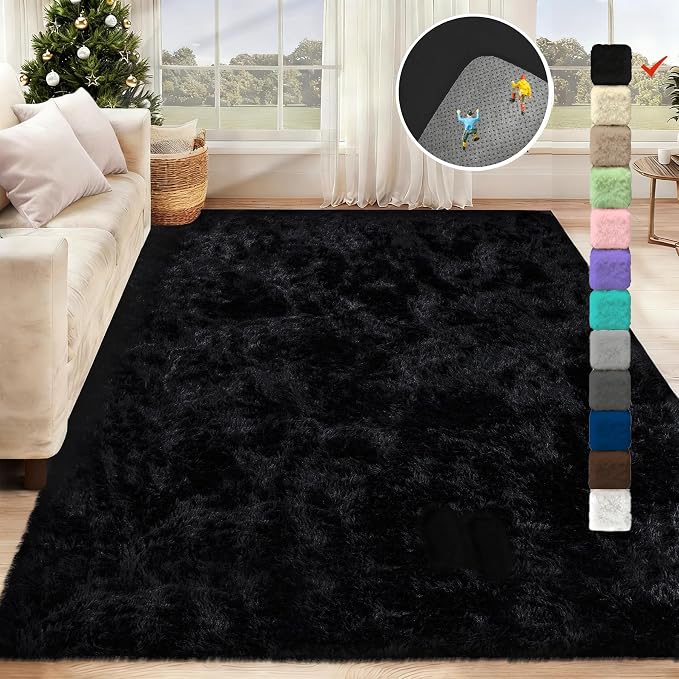 5x7 Area Rug for Living Room: Fluffy Shag Soft Washable Rugs Fuzzy Plush Indoor - Image 2