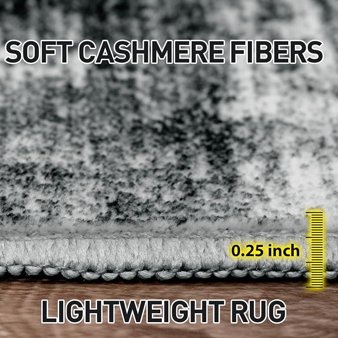 5x7 Area Rugs Washable Rug: Modern Abstract Living Room Rug Soft Anti-Skid Thin - Image 7