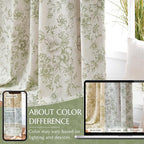 jinchan Blackout Floral Curtains - Image 6