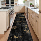 Washable Area Rugs 2'x10' Non-Slip Modern Abstract Soft - Image 2